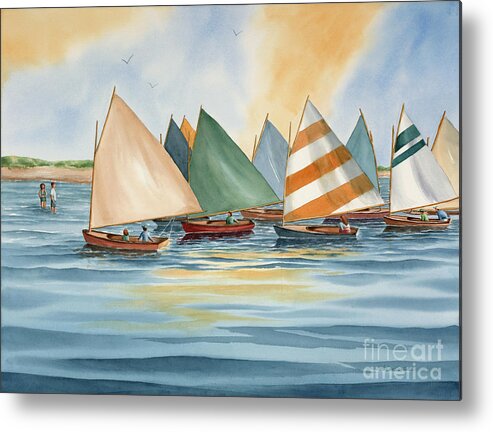 Summer Sail Metal Print featuring the painting Summer Sail by Michelle Constantine