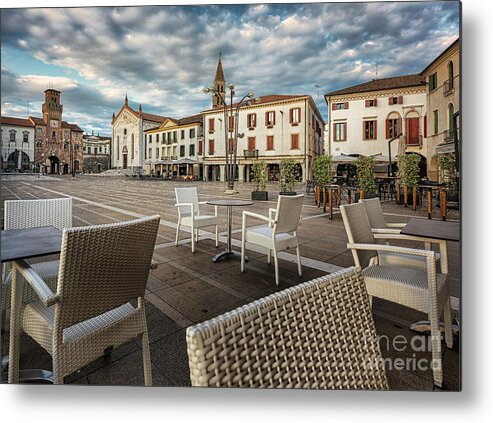 Oderzo Metal Print featuring the photograph Sunday morning by The P