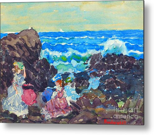 Surf Metal Print featuring the painting Surf, Cohasset by Maurice Prendergast