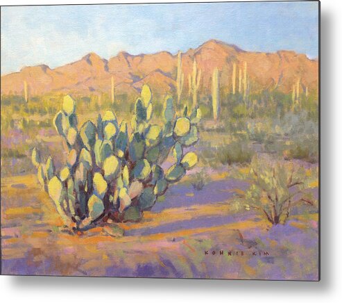 Southwest Metal Print featuring the painting The Magic Hour by Konnie Kim