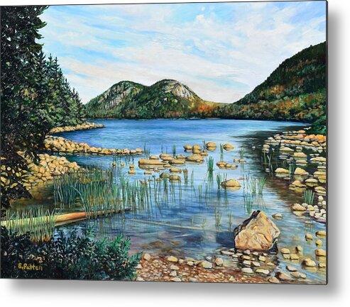 Acadia Metal Print featuring the painting The Bubbles, Acadia National Park by Eileen Patten Oliver