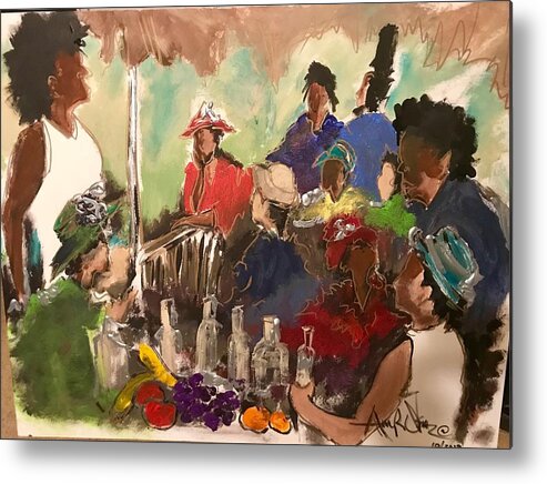  Metal Print featuring the painting The Gathering by Angie ONeal