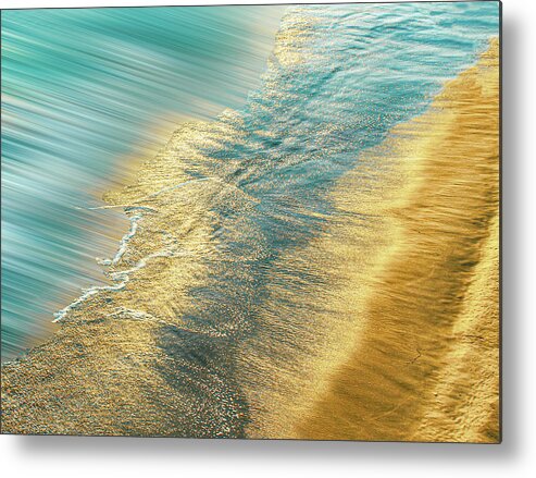 Aerial Photography Metal Print featuring the photograph The Golden Coastline by Terry Walsh