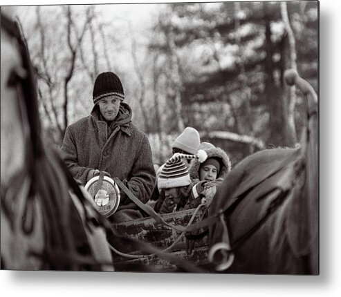 Horse Metal Print featuring the photograph The Hayride by Wayne King
