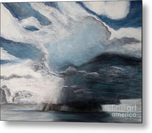 Storm Metal Print featuring the painting The Storm by Pamela Schwartz