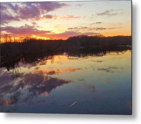  Metal Print featuring the photograph Tinkers Creek Park Sunset by Brad Nellis