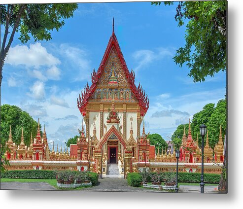 Scenic Metal Print featuring the photograph Wat Si Thep Pradittharam Phra Ubosot DTHNP0276 by Gerry Gantt