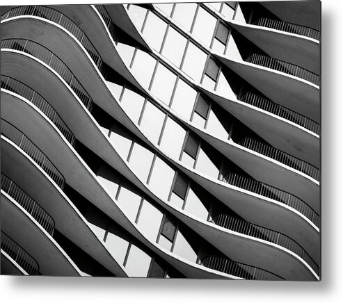 Abstract Metal Print featuring the photograph Windows to the Future by Christi Kraft