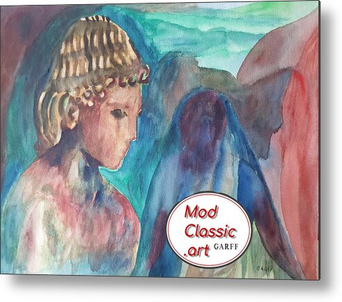 Sculpture Metal Print featuring the painting Youth ModClassic Art by Enrico Garff