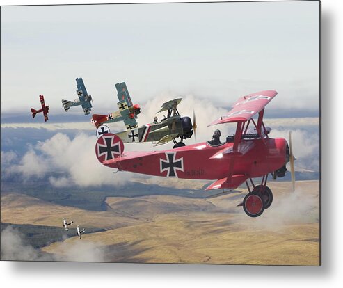 Aircraft Metal Print featuring the digital art Circus comes to Town by Pat Speirs