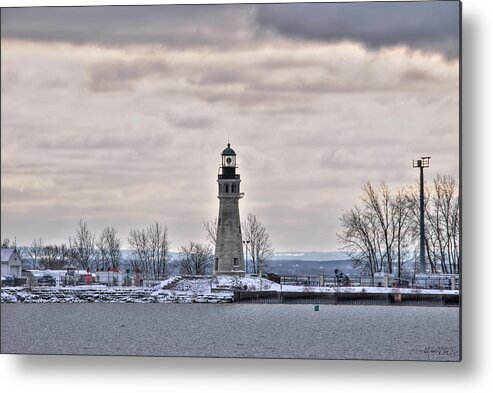  Metal Print featuring the photograph 01 Winter Light House by Michael Frank Jr