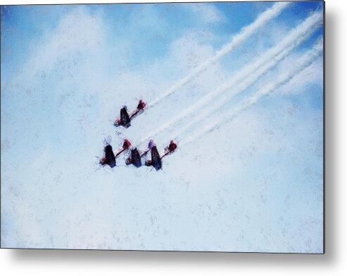 Chicago Metal Print featuring the digital art 0161 - Air Show - Acanthus by David Lange