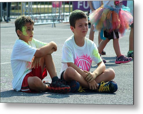  Metal Print featuring the photograph 5K Color Run #1 by Michael Dorn