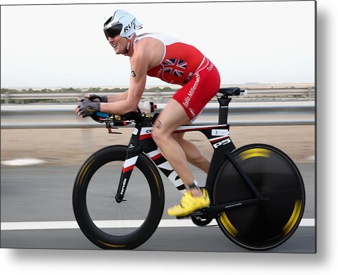 Sports Track Metal Print featuring the photograph Abu Dhabi Triathlon #1 by Warren Little