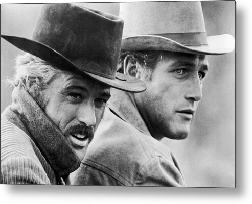Paul Newman Metal Print featuring the photograph Butch Cassidy and the Sundance Kid by Georgia Fowler