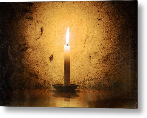 Candle Metal Print featuring the photograph Candle #1 by Dutourdumonde Photography