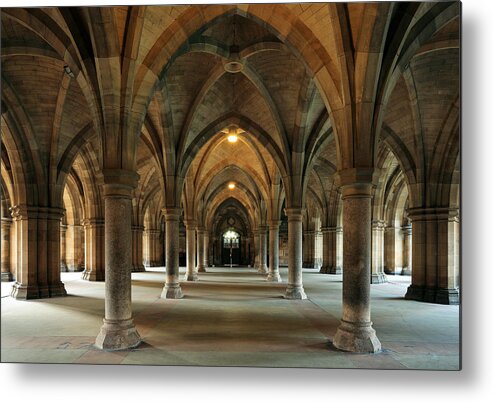 University Of Glasgow Metal Print featuring the photograph Cloisters #2 by Grant Glendinning