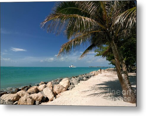 Beach Metal Print featuring the photograph Fort Zachary Taylor Beach #1 by Amy Cicconi