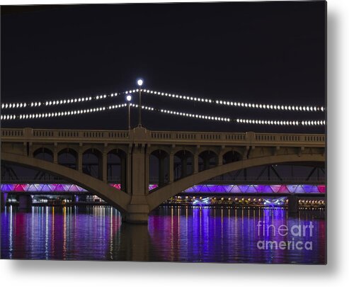 Arizona Metal Print featuring the photograph Four Bridges And A Lake by Tamara Becker