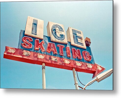 Ice Skating Metal Print featuring the photograph Ice Skating #2 by Matthew Bamberg
