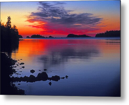 Great Lakes Metal Print featuring the photograph Isle Royale dawn by Dennis Cox