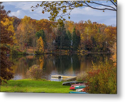Fall Metal Print featuring the photograph Lake Lucerne #1 by Torrey McNeal