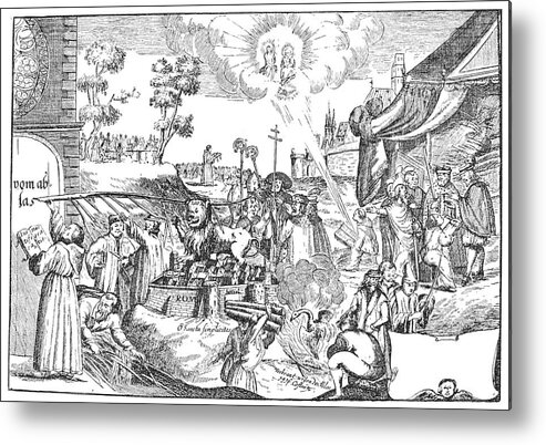 1517 Metal Print featuring the painting Luther Anniversary, 1617 #1 by Granger