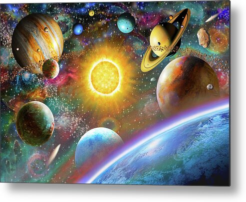 Outer Space Metal Print By Mgl Meiklejohn Graphics Licensing