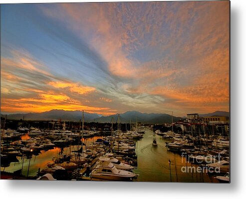 Marina Metal Print featuring the photograph Puerto Vallarta Marina #1 by Nicola Fiscarelli