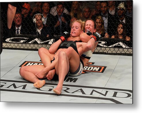 Event Metal Print featuring the photograph Ufc 196 Holm V Tate #1 by Josh Hedges/zuffa Llc