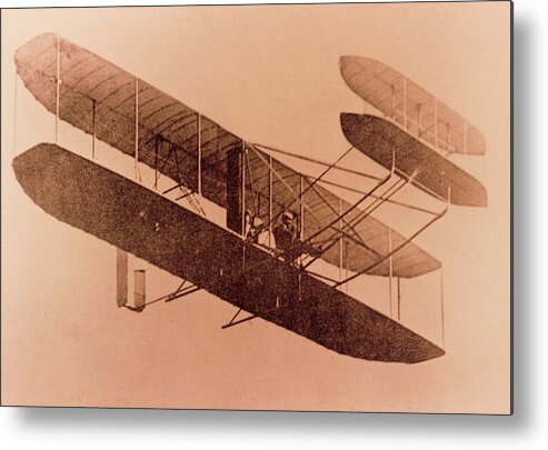 Wright Metal Print featuring the photograph Wright Flyer Of 1908 #1 by Science Photo Library