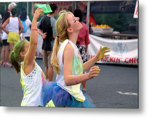  Metal Print featuring the photograph 5K Color Run #10 by Michael Dorn