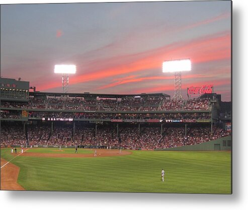 Fenway Metal Print featuring the photograph 100 Years Season by Tammie Miller