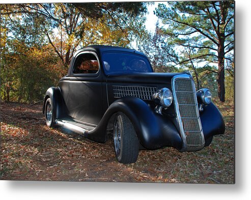 1935 Ford Coupe Metal Print featuring the photograph 1935 Ford Coupe by Jeanne May