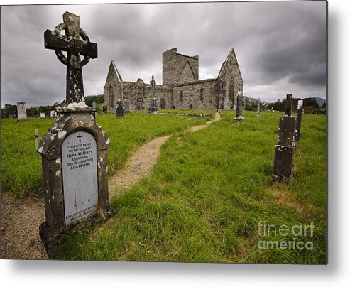 County Mayo Metal Print featuring the photograph Burrishoole Friary, Ireland #2 by John Shaw
