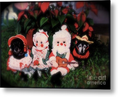 Christmas Metal Print featuring the photograph Christmas Dolls by Alice Terrill