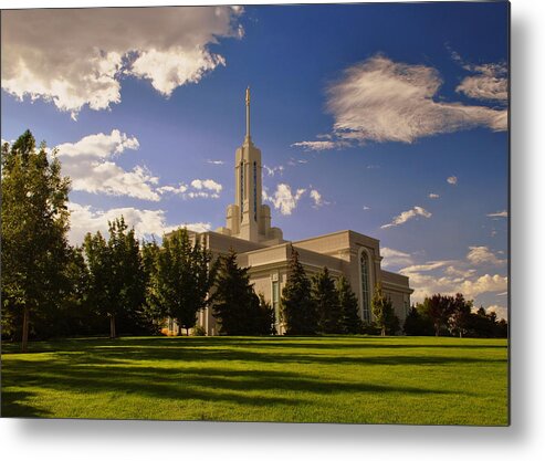 Temple Metal Print featuring the photograph Mount Timpanogos LDS Temple #2 by Nathan Abbott