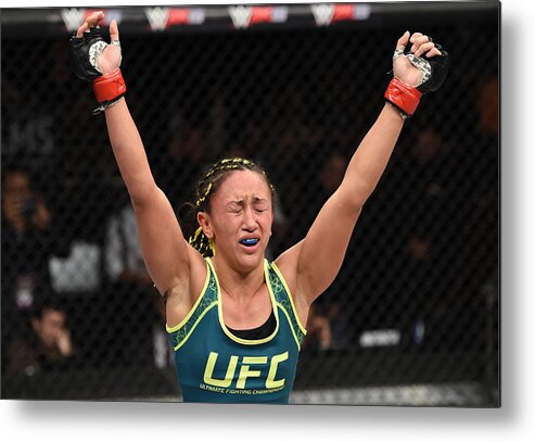 Event Metal Print featuring the photograph The Ultimate Fighter Finale Esparza V #2 by Jeff Bottari/zuffa Llc