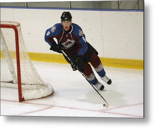 National Hockey League Metal Print featuring the photograph Upper Deck NHL Rookie Debut #2 by Dave Sandford
