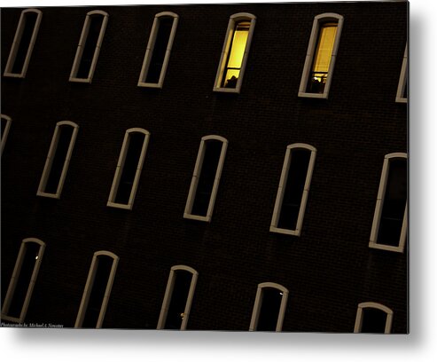 Abstract Metal Print featuring the photograph Urban Abstract 3 #2 by Michael Nowotny