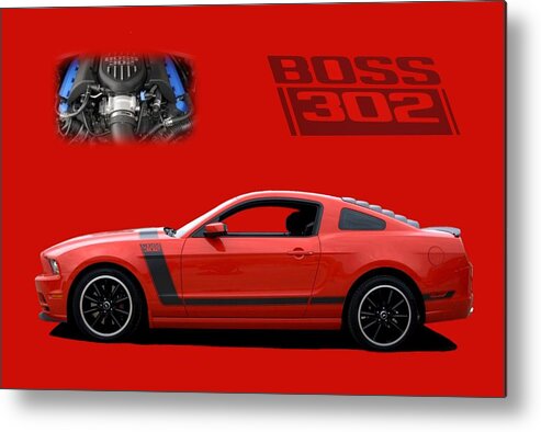 2013 Metal Print featuring the photograph 2013 Mustang Boss 302 by Tim McCullough