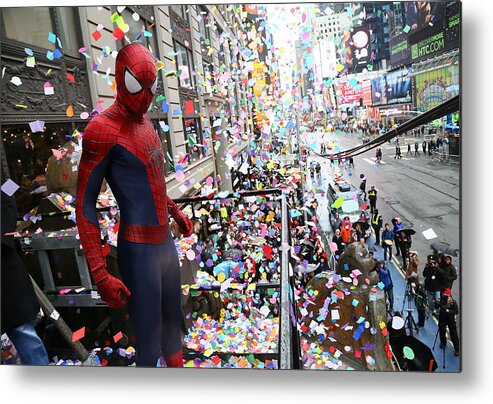 People Metal Print featuring the photograph 2014 New Years Eve Confetti Test by Astrid Stawiarz
