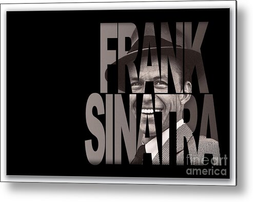 Frank Sinatra Art Metal Print featuring the mixed media Frank Sinatra Art #7 by Marvin Blaine