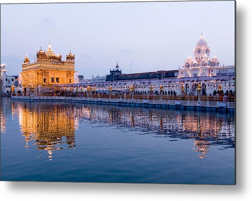 Golden Temple Metal Print featuring the photograph Golden Temple #4 by Devinder Sangha