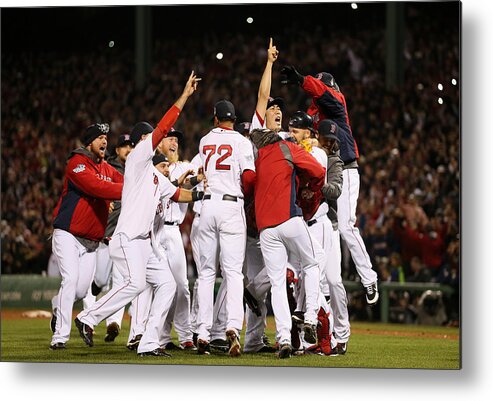Playoffs Metal Print featuring the photograph World Series - St Louis Cardinals V by Rob Carr