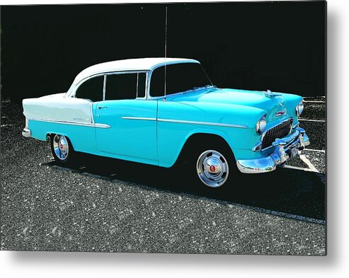 55 Chevy Metal Print featuring the photograph 55 Chevy by Eric Liller