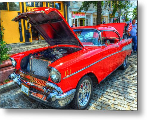 Chevy Metal Print featuring the photograph 57 Chevy by Debbi Granruth