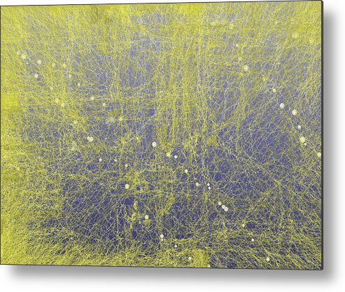 Abstract Metal Print featuring the digital art 5x7.l.1.28 by Gareth Lewis