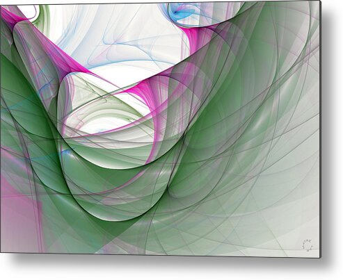 Abstract Art Metal Print featuring the digital art 985 by Lar Matre