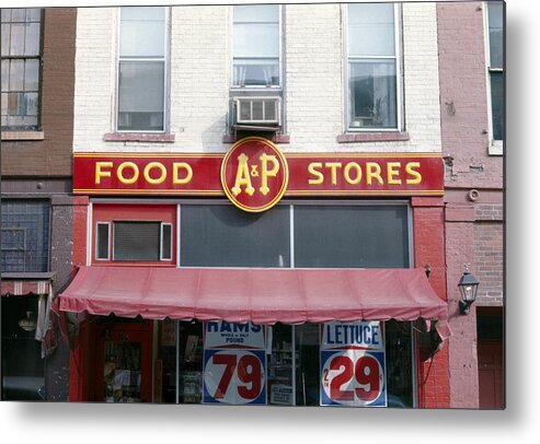 A And P Market Metal Print featuring the photograph A and P Market Galena Illinois by Robert Birkenes